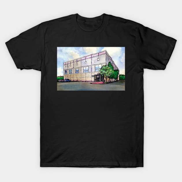 Dunder Mifflin Building T-Shirt by fernandaffp